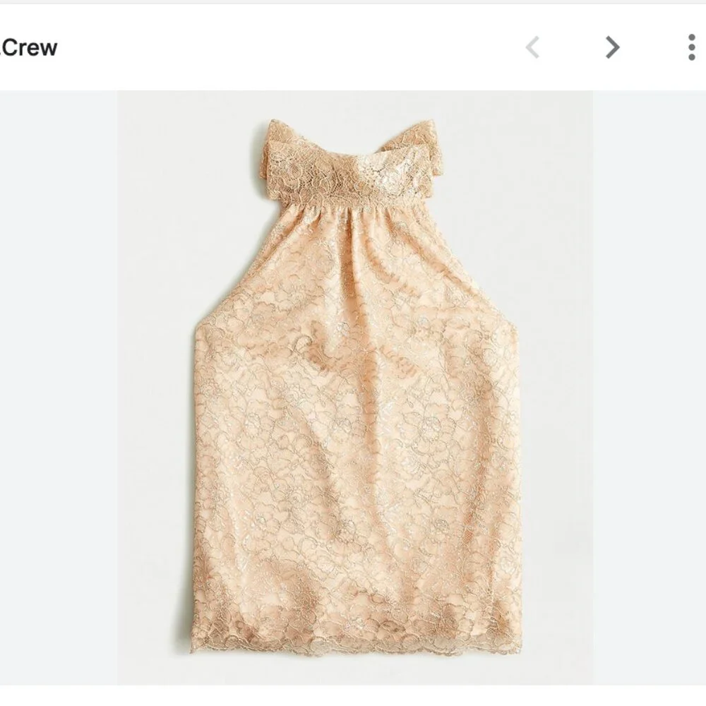 JCrew Lace Halter Top -size S - Picture 4 of 5